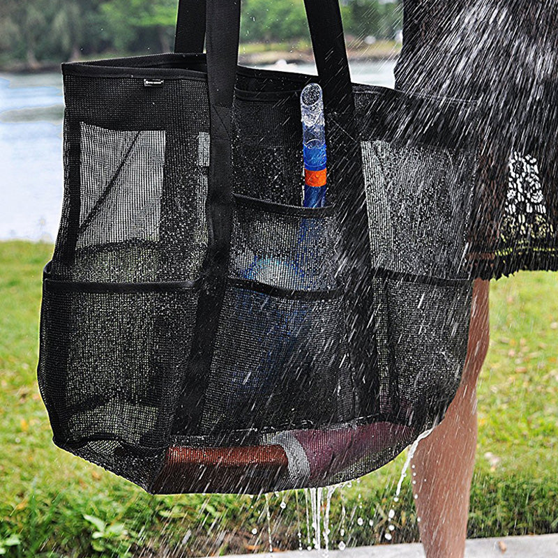 8 Pocket Mesh Waterproof Beach Bag