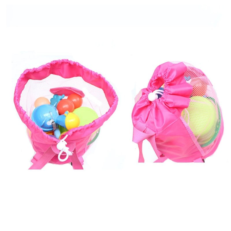 Mesh Toy Drawstring Backpack