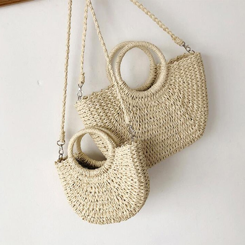 Straw Vintage Beach Bag