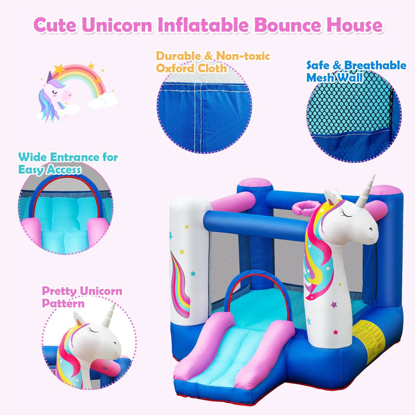 Inflatable Unicorn Bounce House