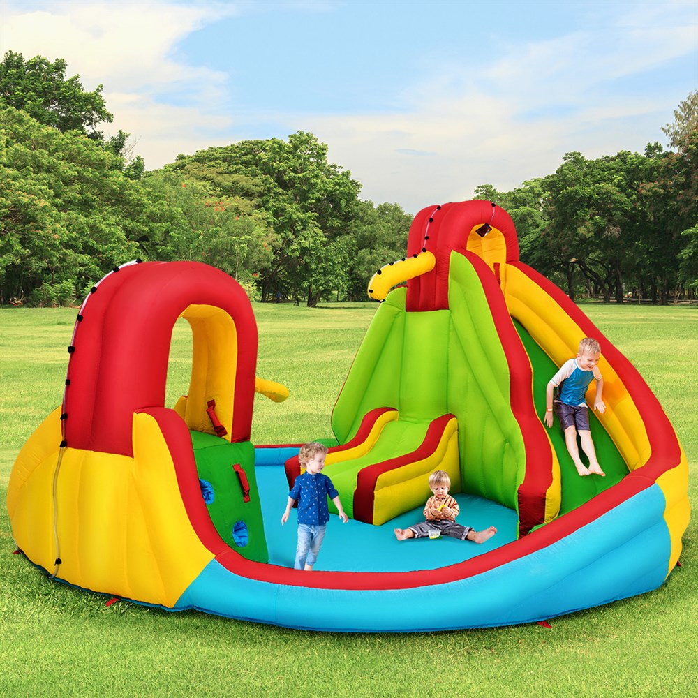 Inflatable Climbing Wall Water Slide Pool Bounce House