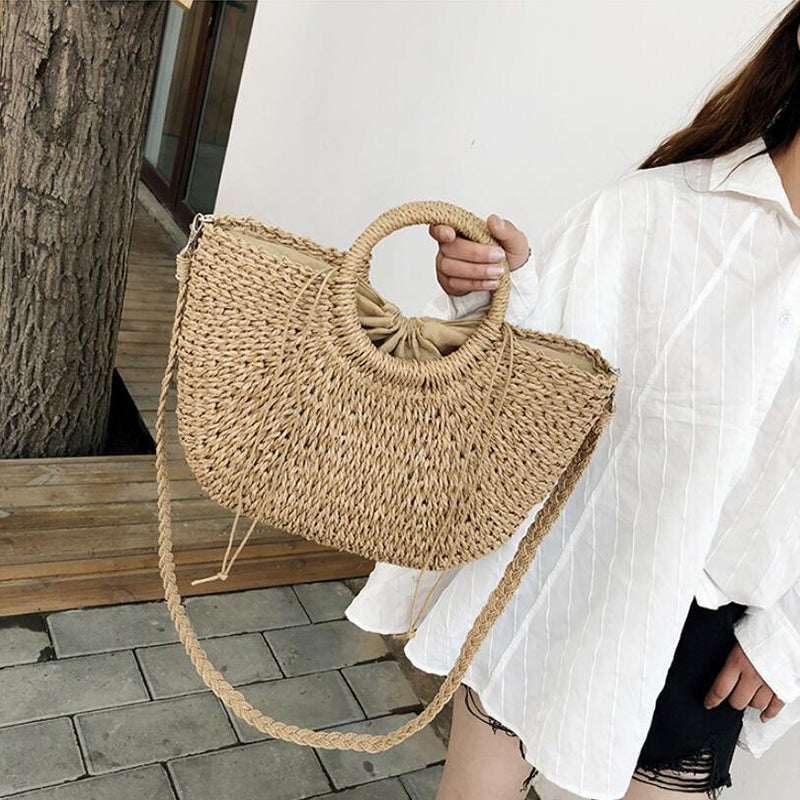 Straw Vintage Beach Bag