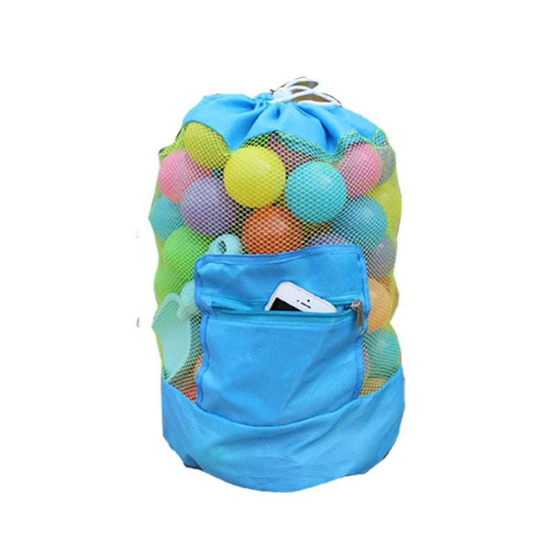 Mesh Toy Drawstring Backpack