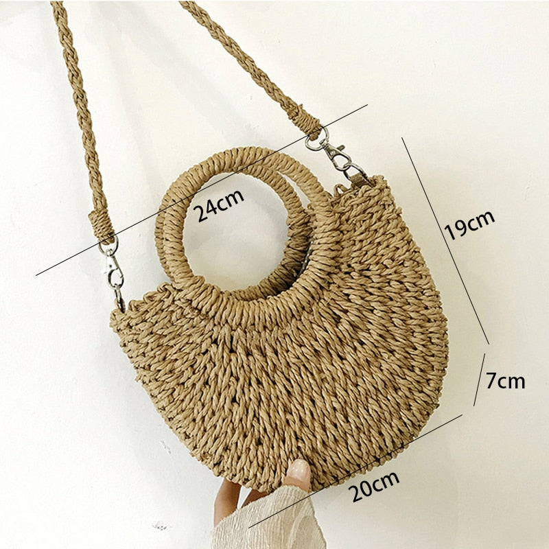 Straw Vintage Beach Bag