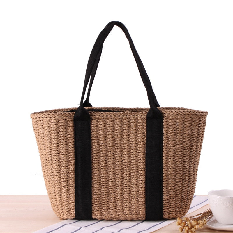 Straw Handwoven Beach Bag