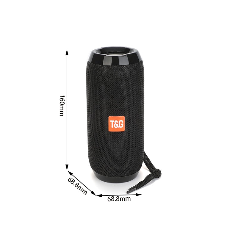 T&G TG117 Portable Bluetooth Speaker Wireless Bass Column Waterproof