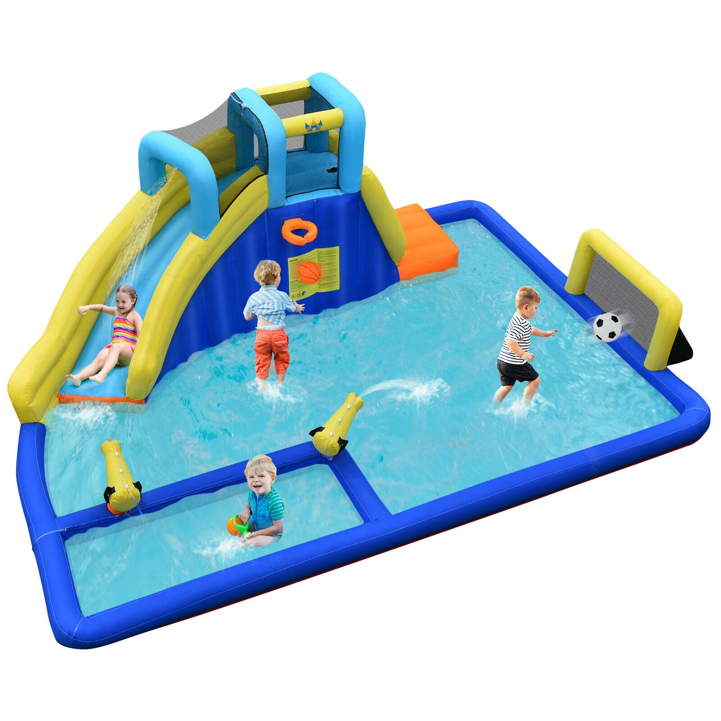 Inflatable Water Slide Bounce House Climbing Wall