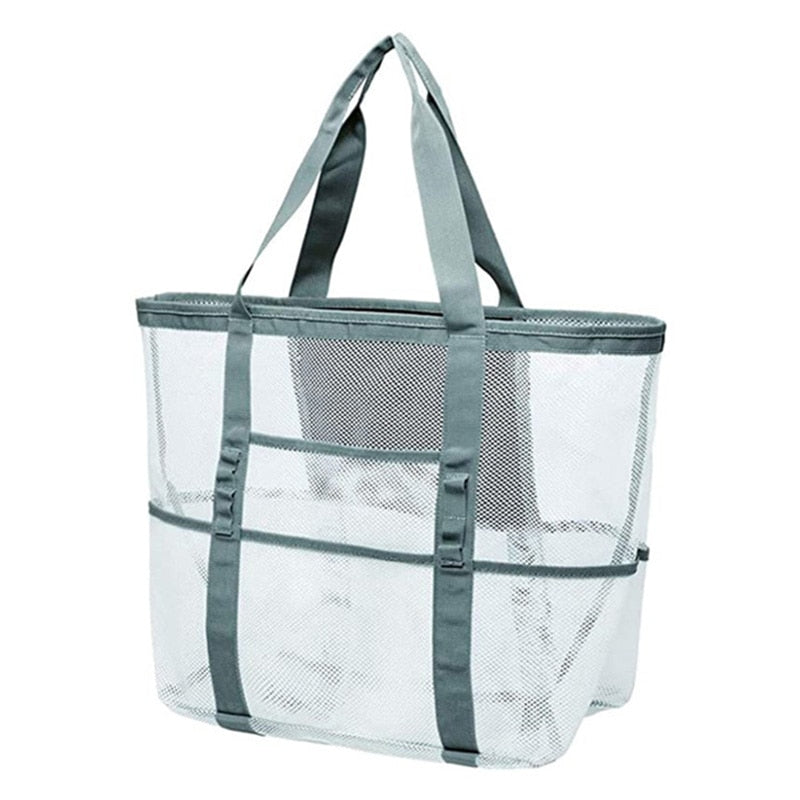 8 Pocket Mesh Waterproof Beach Bag