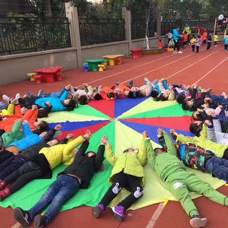 Rainbow Umbrella Parachute Toy