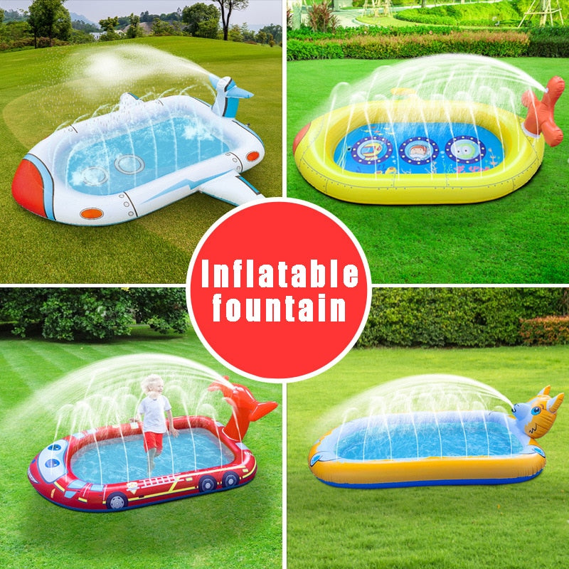 Inflatable Water Spray Mat Pool