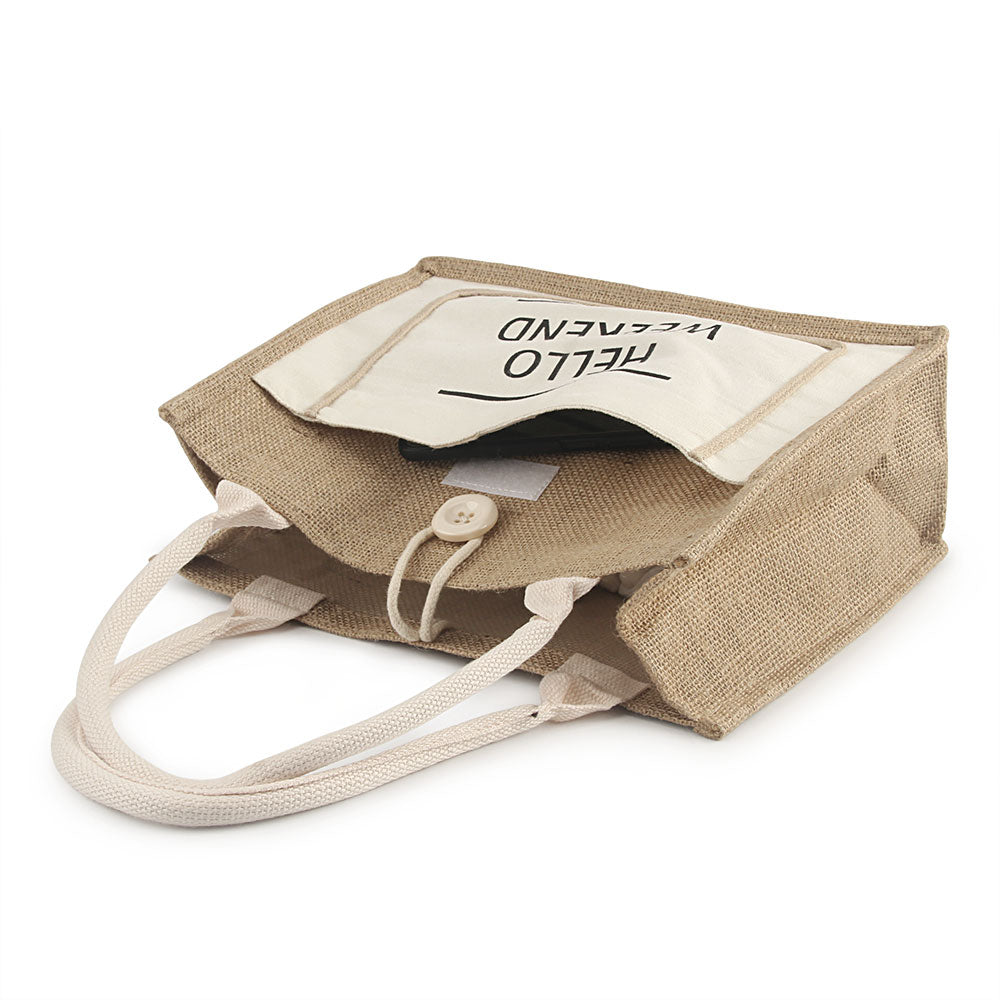 Linen Beach Bag