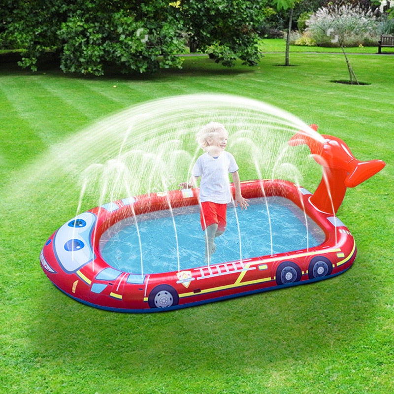 Inflatable Water Spray Mat Pool