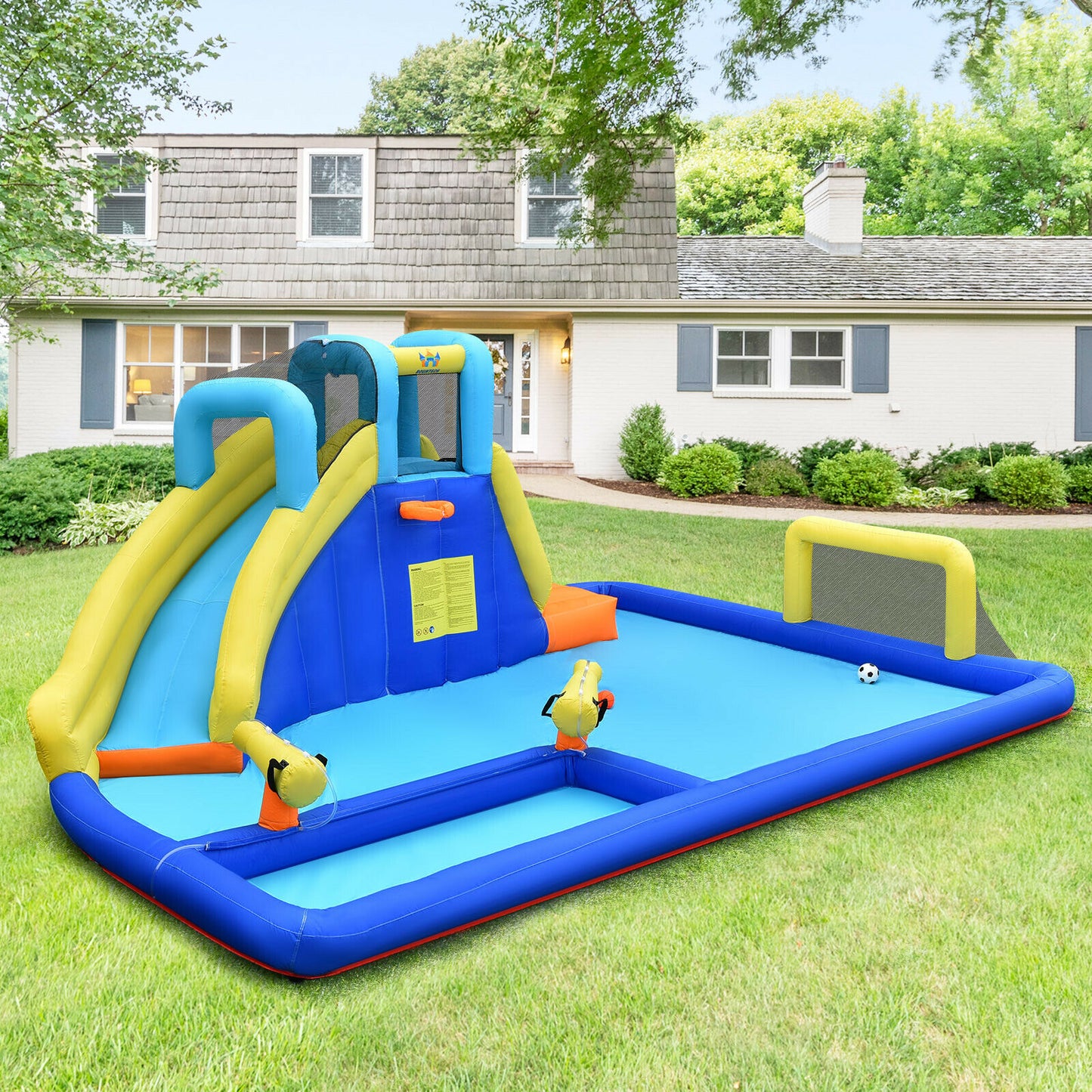 Inflatable Water Slide Bounce House Climbing Wall